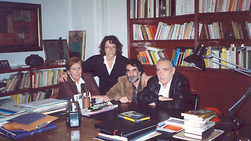 Valencia, 1990, con Vicente Aguilera Cerni - Mercedes, Julia y  Ricardo 