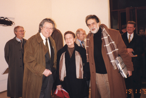En Barcelona con pintor Antoni Tapies y Montse Nogareda