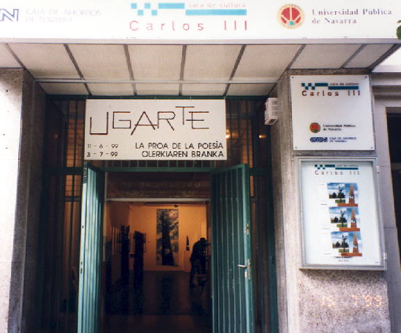 Exposicion en la sala Carlos III en Pamplona en 1999