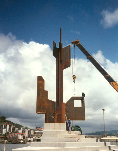 Montaje de Ancla para un Puerto,Puerto de Pasajes,1991
